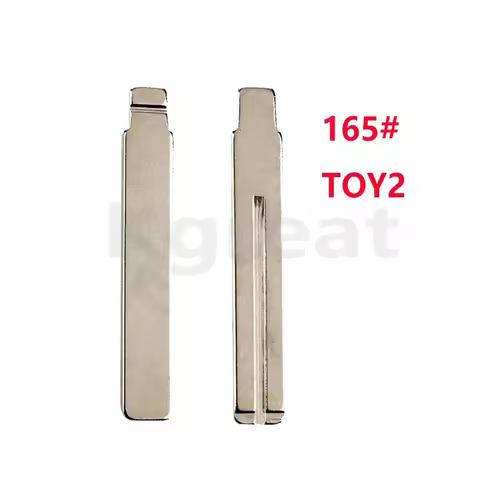 10pcs 165# KD Car Key Blade TOY2 Smart Remote Uncut Car Key Blades Uncut Flip Blank Car Key Blank fo