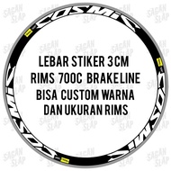 Decal Mavic Cosmic sticker Width 3cm Rims 700c