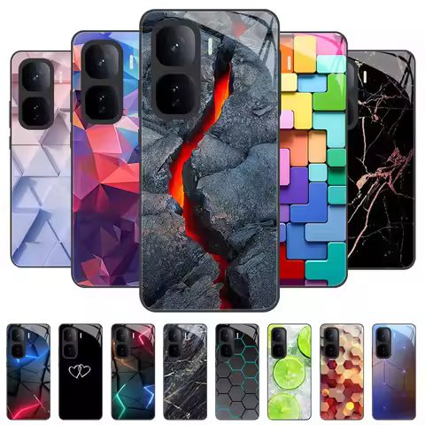 For Vivo IQOO Neo 10 Pro Neo10 Case Cover Tempered Glass Case Hard CoqueBumper For iQOO Z9 Turbo Z9S
