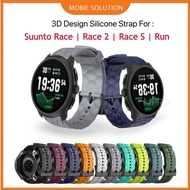 Strap For Suunto Race 2 , Suunto Race , Suunto Race S , Suunto Run 3D Design Silicone Strap