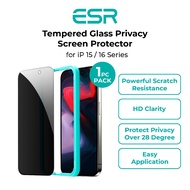 ESR iPhone 16 /16 Plus /16 Pro /16 Pro Max /15 /15 Plus /15 Pro /15 Pro Max Tempered Glass Privacy S