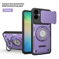 For Samsung A07 M07 F07 Case Magnetic Armor Shockproof Ring Holder Case Wireless Charge Phone Cover