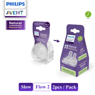 Philips Avent Natural Teat (Nipple) Baby Puting Botol Susu Newborn 0m+ Slow 1m+ Medium 3m+ / Fast