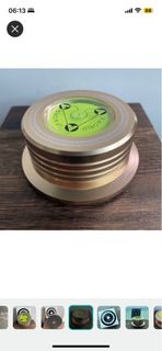 順豐包郵 黑膠唱片水平壓器  黑膠避震  LP黑膠唱片水平儀 玫瑰金 高級LP唱片鎮 黑膠唱片壓 RECORD CLAMP ROSE GOLD