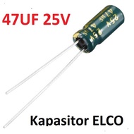 47 uF ELECTRIC CAPACITOR (5 pcs) ELCO CAPACITOR ELECTROLYTIC polar 47UF 47UF/50V