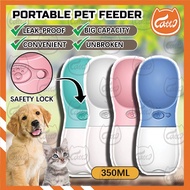 CATTO 350ML Pet Travel Bottle Dog Pet Water Bottle Drinking Travel Water Bottle Portable Feeder Prem