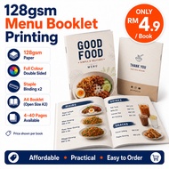 128gsm Menu Booklet Printing | A4 Booklet | Restaurant Cafe Menu Printing