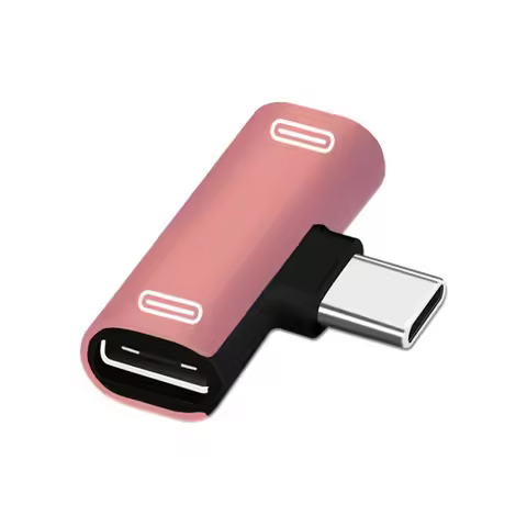 2 in 1 Charger Splitter Type C Type-C Adapter Audio Cable Charger Adapter Headphone Converter