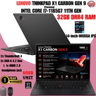 Lenovo ThinkPad X1 Carbon Gen 9- i7-1185G7 11TH GEN 32GB LPDDR4x RAM  1TB NVMe PCIe Gen 4 14-inch WU