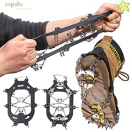 GORROS Ice Shoes Winter Anti-Skid 24-Teeth Hiking Spike Grip Boots Chain