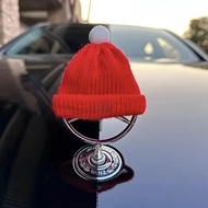 For Mercedes Benz C E S Class W204 W212 W220 W210 W222 Car Hood Front Chrome Logo Hood Red Christmas