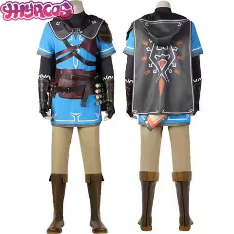 AAVG Game Tears Cos Kingdom Zelda Cosplay Costume Anime Princess Zelda Full Set Tops Pants Cloak Hal