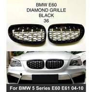 BMW E60 LCI 525i 5 SERIES DIAMOND BLACK + CHROME GRILLE
