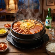 < Chara Micro Department Store > Korean Ceramic Pot H4 16cm/H7 19cm Plus Free Chassis Stone Bibimbap