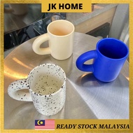 JK HOME Classy Chubby Fat Handle Ceramic Mug | READY STOCK