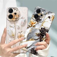 M0P Softcase Hp Oppo Reno 14 Pro Latest 2025 Flower Motif Hp Case - Cute Hp Case - Current Hp Case -