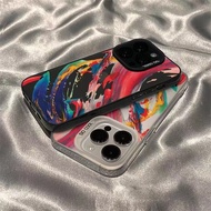 Painted Phone Case Suitable for OPPO A97 5G Shockproof Colorful Silver Phone Case
