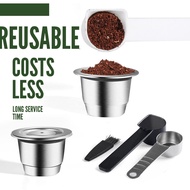 Reusable Coffee Pods Capsule for Nespresso Machine Stainless Steel Refill Coffee Filter fit for Essenza Mini &amp; Inissia &amp; Pixie