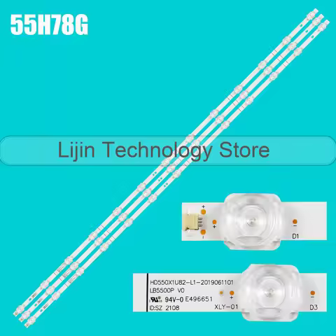 New LED Backlight strip 55H78G 55R6E3 55A7300FTUK HD550X1U82-L1-2019061101 LB5500P V0 HD550X1U82 L1 