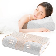 Orthopedic Bamboo Fabric Memory Foam Pillow with Zipper 50 x 30cm