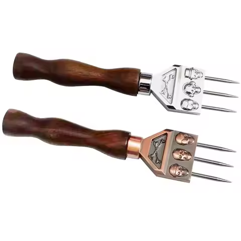 Three-Prong Skull Ice Pick Stainless Steel Ice Chisel Crushed Ice Barware Bartender Tools Bar Access