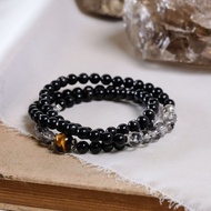 金運石 閃靈鑽 黃虎眼 三圈 手鍊 天然礦石水晶