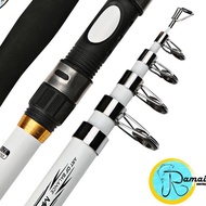 ✫ GHOTDA Portable Carbon Fiber Telescopic Fishing Antenna Rod - CF3000 2.1 meters 3 m ✶