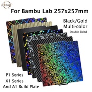 For Bambu Lab Build Plate X1 X1E P1P P1S A1 Accessories Smooth Carbon Honeycomb Textured X1C Upgrade