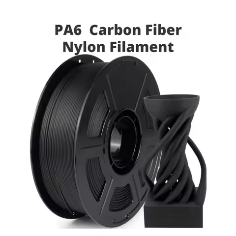 Carbon Fiber Nylon Filament,Enhanced Strength Rigidity PA6-CF Filament,High-Temperature Resistant Ca