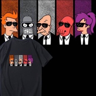 Washable Breathable Futurama Anime Print Short-Sleeve T-Shirt Fashion Futurama Merchandise Couple's 