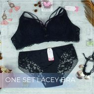 Velora Lace Bra One Set Single Wire Free AA06 Size 70A-85B