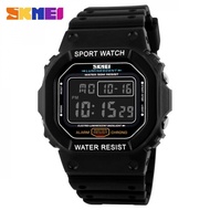 Jam Tangan Digital Pria SKMEI 1134 Kotak LED WATCH alarm MILLENIAL
