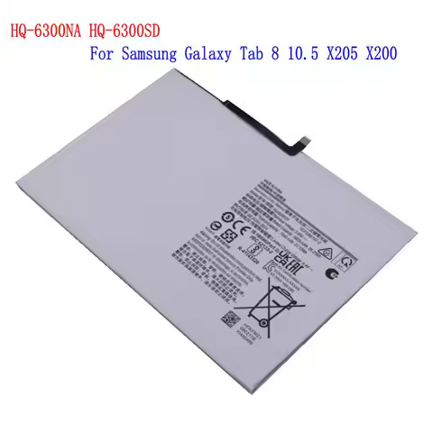 1x 7040mAh HQ-6300NA HQ-6300SD Replacement Battery For Samsung Galaxy Tab 8 10.5 X205 X200 Batteries