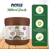 NOW Foods, Cocoa Lovers Organic Hot Cocoa, Instant, Rich Milk Chocolate Taste,  Low-Fat, 14 oz (397 