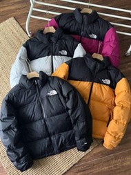香港發貨 7日到貨 The North Face 拼色刺繡logo 700鵝絨防水羽絨外套 4色選