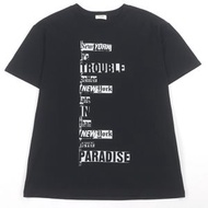 全新CELINE Dash Snow 100% 純棉短袖T卹 (2X73L671Q) - 正品，義大利製，男款，黑色，XS碼