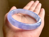 冰種 天然翡翠 緬甸 A玉 玉鐲 • 冰種紫藤花翡翠貴妃鐲