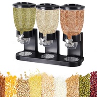 Triple Food Dispenser 6L Countertop Dry Food Dispenser Cereal Container Dispenser