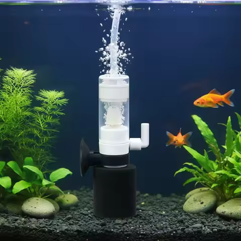 Small Fish Tank Ecological Bottle Aquarium Filter Aerated Air Pump with Built-In Silent Fecal Suctio