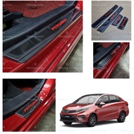 proton Persona 2016 - 2023  door step ( carbon design) CARBON RED WORD DOOR STEP