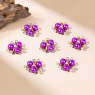 20pcs Acrylic Alloy Imitation Pearl Diamond for DIY Cloth Headwear Necklace Rhinestone Jewelry Makin