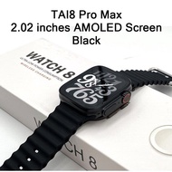 Smartwatch Olahraga AMOLED นาฬิกาบลูทูธจอสัมผัสกันน้ำบัตรคีย์การ์ด NFC เข้ากันได้กับระบบ Android IOS