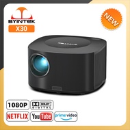 BYINTEK X30 Full HD 1080P 4K Licensed Netflix TV System AI Auto-focus Dolby Android Smart WIFI Home 