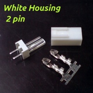 White Housing Connector 2 Pin Socket Socket Connector 2Pin 2 Pin Socket Connector