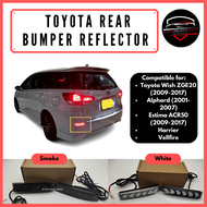 Toyota Alphard Estima Wish Reflector Rear Bumper Reflector LED Tail Light Brake Rear Bumper Reflecto