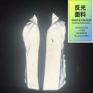3m Reflective Vest Outdoor Sports Top Cycling Jersey Night Running Beauty Group Construction Driving