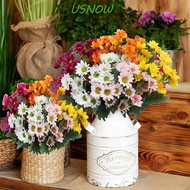 USNOW 5  Artificial Daisy Bouquet, Waterproof UV Resistant Artificial Chrysanthemums, Bendable Stems