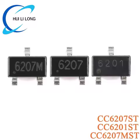 20pcs CC6207ST CC6201ST CC6207MST SOT-23 SOT23 All-pole Low-power Hall Effect Switch Sensor IC Chip