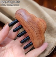 Dụng Cụ Chăm Sóc Da Bằng Gỗ Akazie African Black Ebony Yellow Ivory Cloud Massage Comb Dụng Cụ Vệ Si