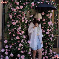 MAIAL Hanging Flowers Rattan, 8 Colors 1.7m 21 Heads Artificial Rose Vine,  Plastic Silk Fake Plants